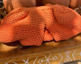 Handmade Macrame Clutch Bag, Voluminous Cotton Pouch
