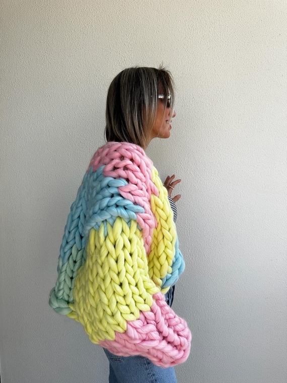 トップス KNIT YARN CACHECOEUR CARDIGAN cable-cocoon-cardigan-black-