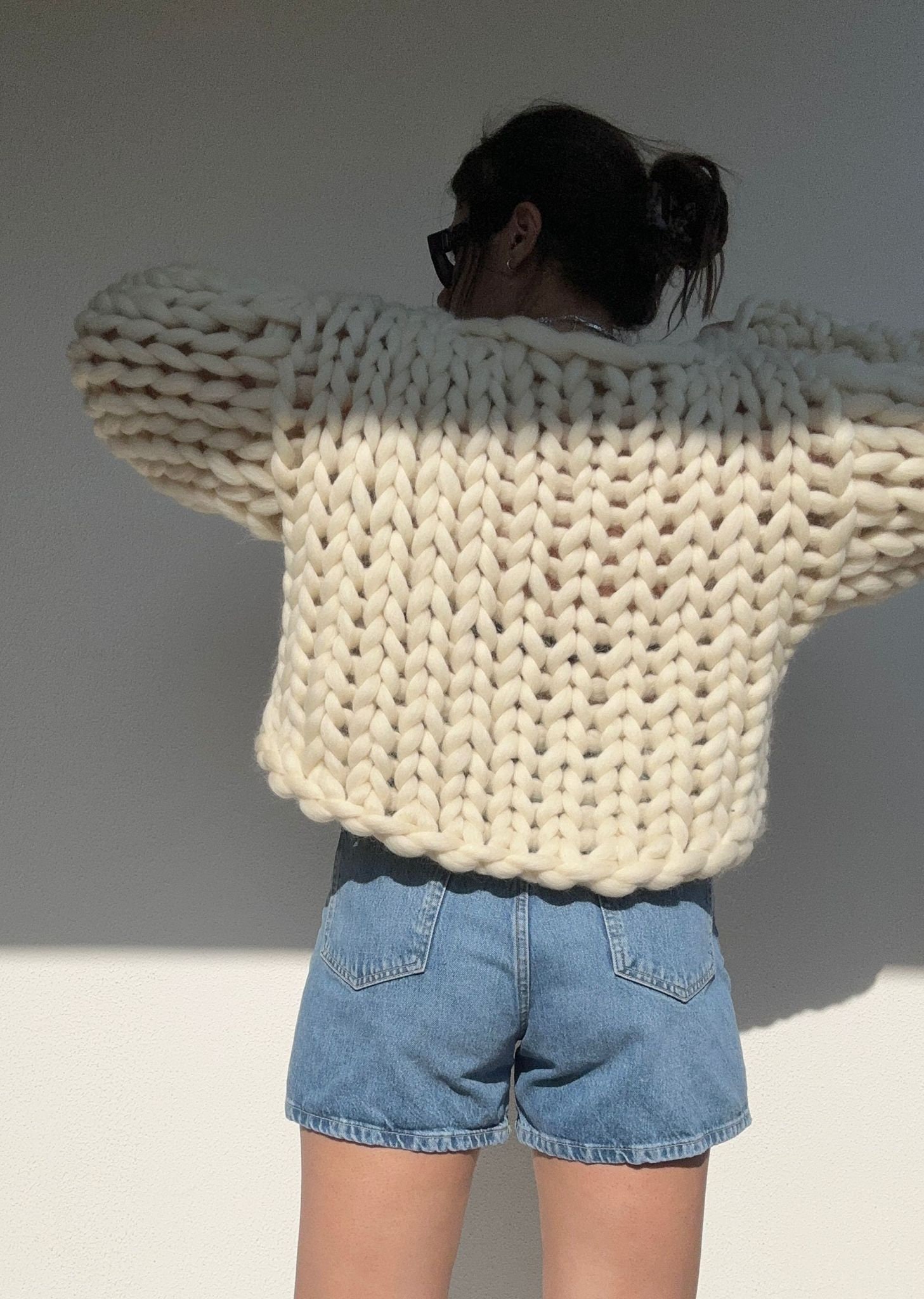 Damenpullover Grobstrick Winter - Übergroßer Rollkragen Weich Gemütlich