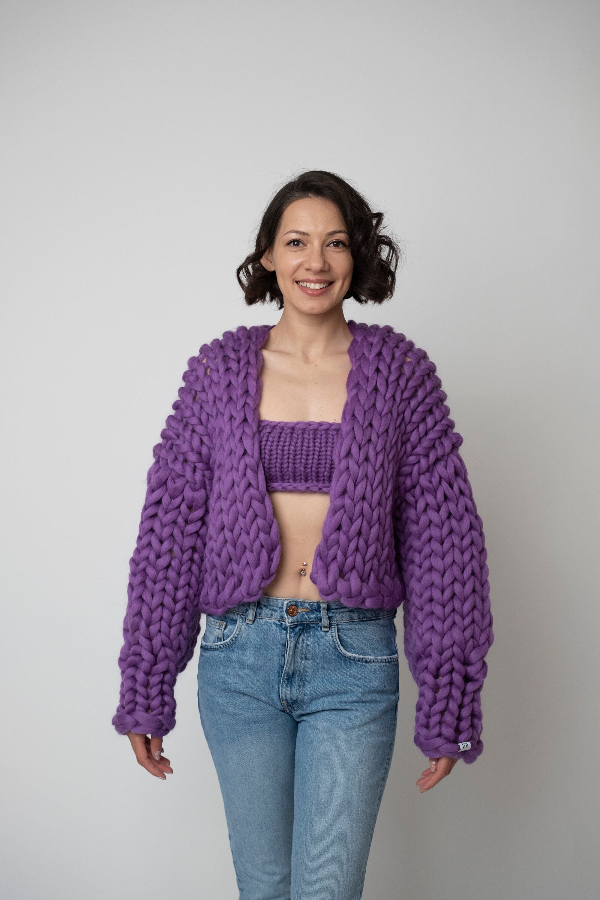 Cardigan, Chunky Cardigan, Wool Cardigan, Knit Chunky