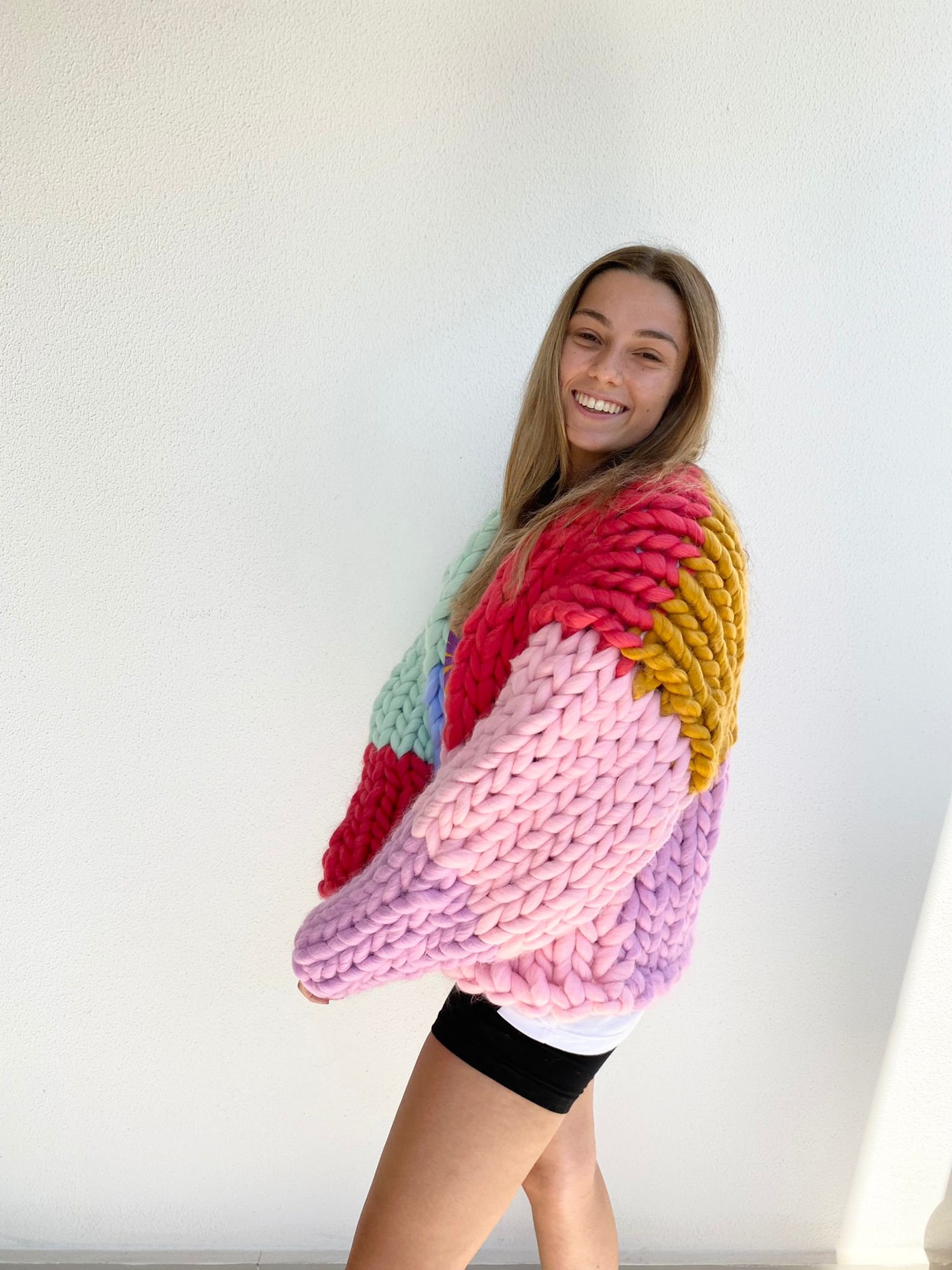 Chunky Cardigan Hope Macaulay Inspired Chunky Cardigan Wool Etsy