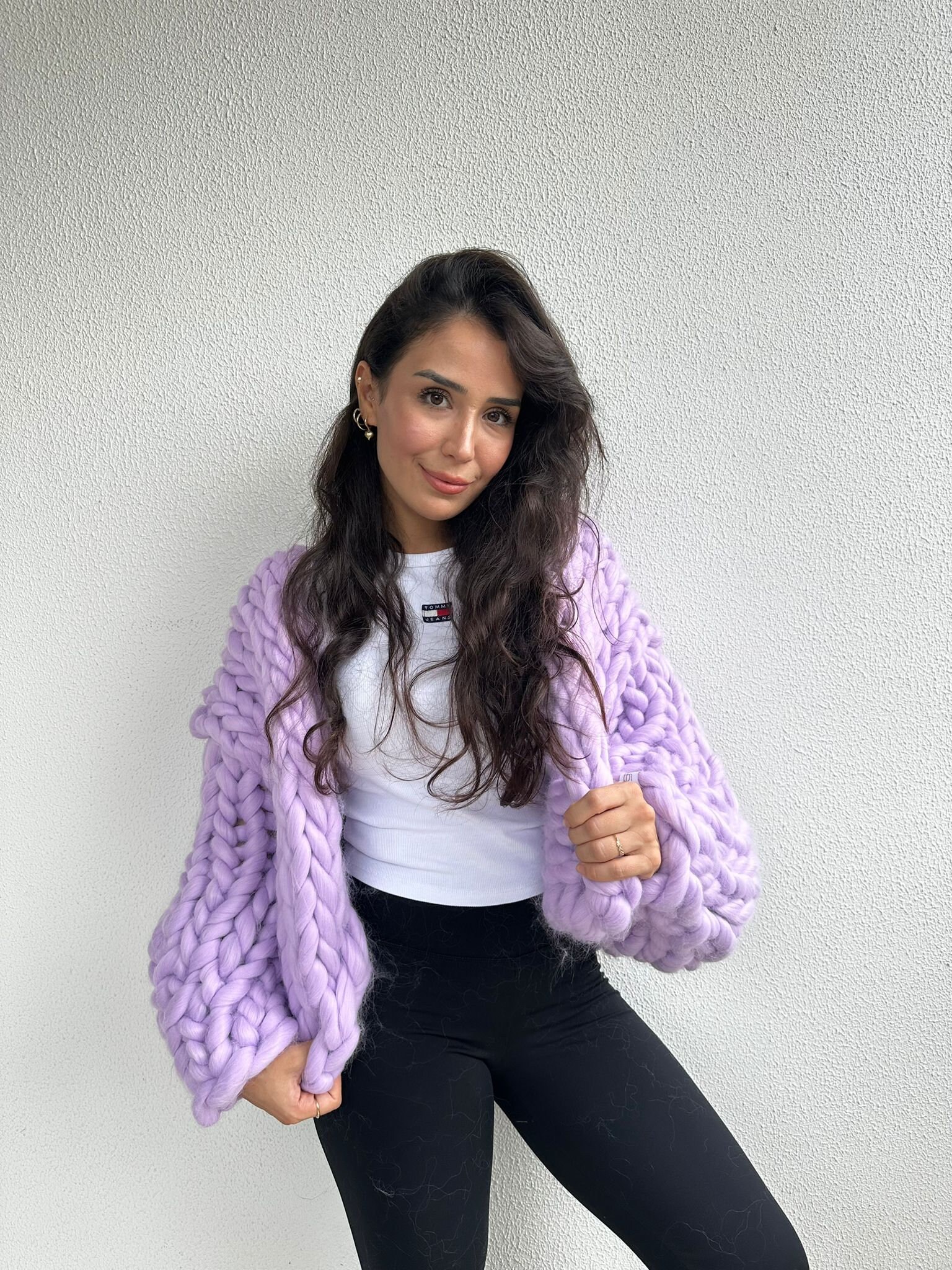 Chunky Hand Knit Cardigan, Handmade Cardigan, Cardigan With