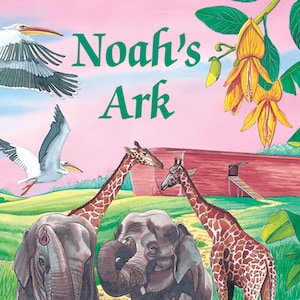 Noah&#39;s Ark Personalized Book  Child&#39;s Name on every page Made to Order - 6&quot; x 9&quot; hardback