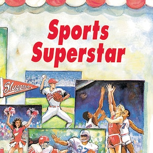 Sports Superstar Personalized Book - Your child is the hero of the story - Custom Made to Order - 6&quot;x9&quot; hardback