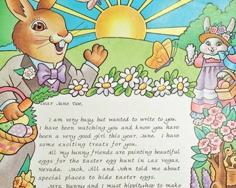 Personalized Letter from the Easter Bunny