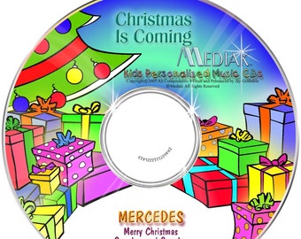 Christmas Is Coming Personalized Music CD, Digital or Combo Custom Made to Order