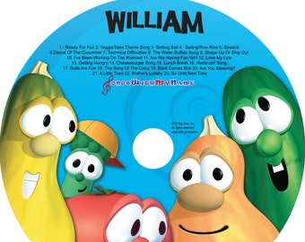 VeggieTales™ Silly Songs Personalized CD, Digital or Combo Name Sung/Said 47 times  Custom Made to Order