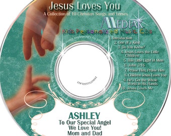 Jesus Loves You Personalized Music CD, Digital or Combo Custom Made to Order