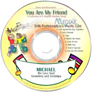 Veggietales™ Silly Songs Personalized CD Digital or Combo Name Sung