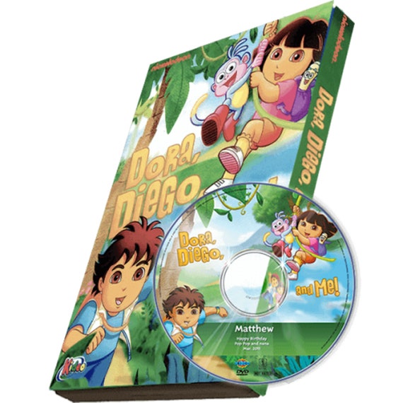 Dora Diego and Me™ Photo Personalized Cartoon Video DVD - Etsy Canada Dora Diego and Me™ Photo Personalized Cartoon Video DVD - Etsy Canada