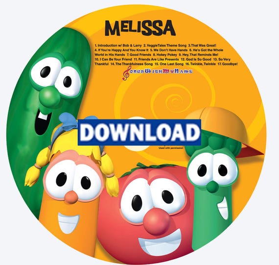 Personalized Veggietales™ Sing-a-long Music (digital Download