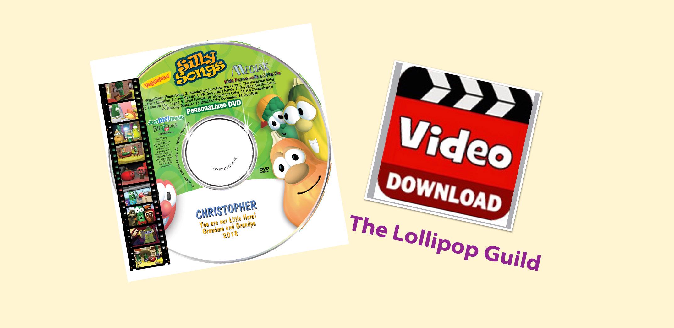 Personalized Veggietales™ Silly Songs DVD & Digital Download Combo