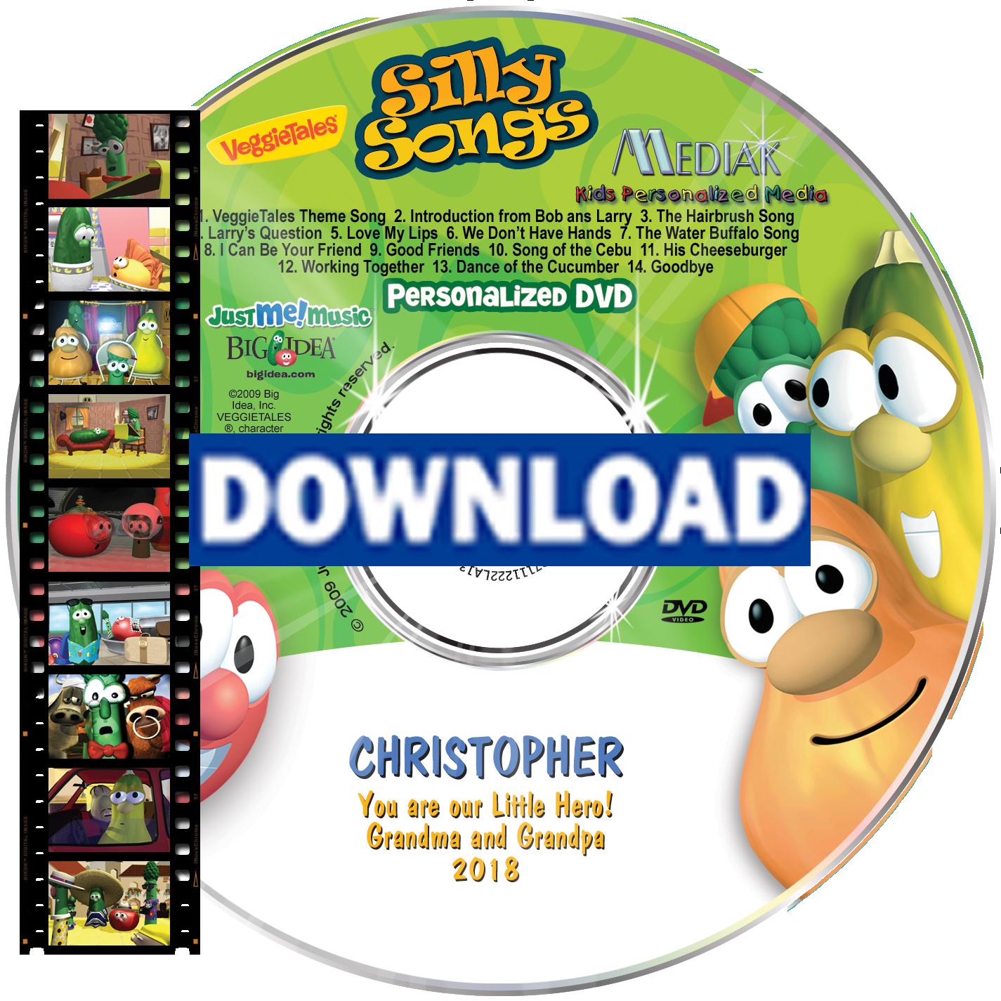 Veggietales™ Silly Songs MUSIC VIDEO Personalized Cartoon