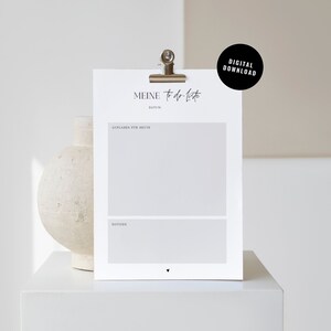 To-do list A4, A5 | Printable, digital | University, Home Office, Work, Organization