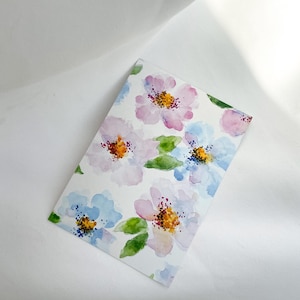 Postkarte Watercolor Flowers | DIN A6 | Aquarell Blumen