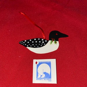 Vintage Alaska’s State Bird ‘Willow Ptarmigan’ porcelain Christmas Ornament.~