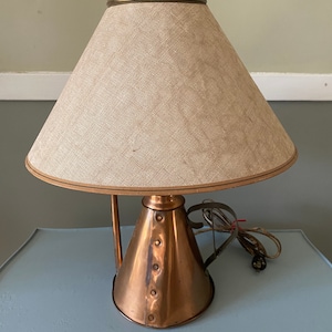 Antique  copper & brass hurricane watering  can shape  Lamp