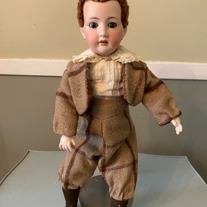 Antique German Gerbruder Ohlhaver ‘Revalo 1’ Bisque Composition Boy Doll