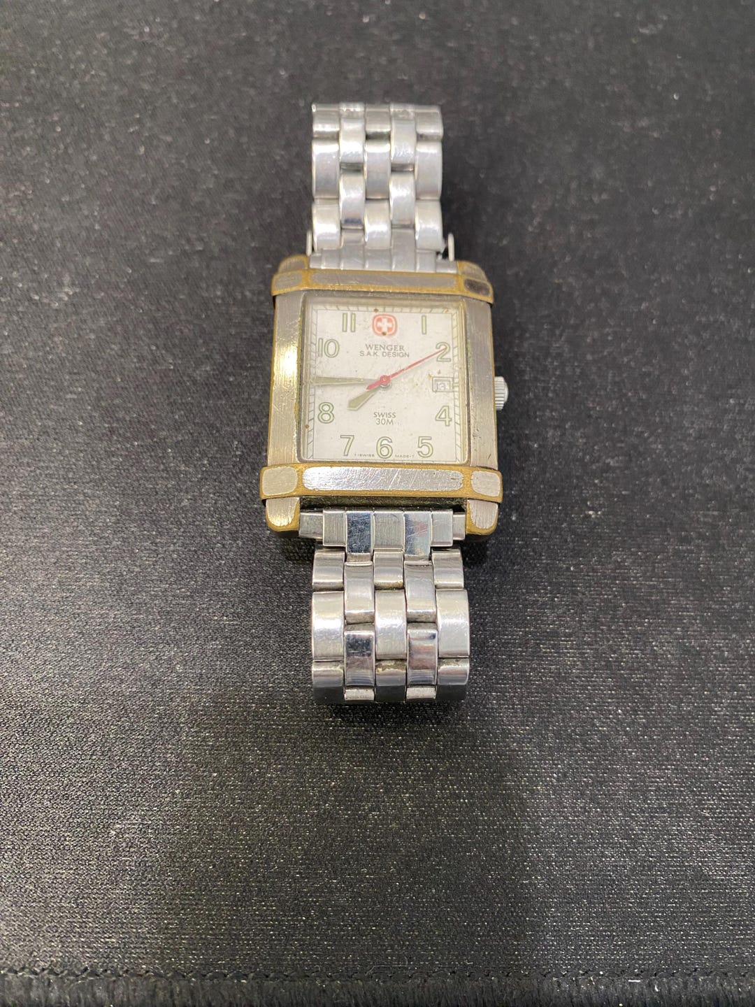 Wenger S.A.K. Design Swiss Army Tank Watch ~ Swiss Quartz Movement