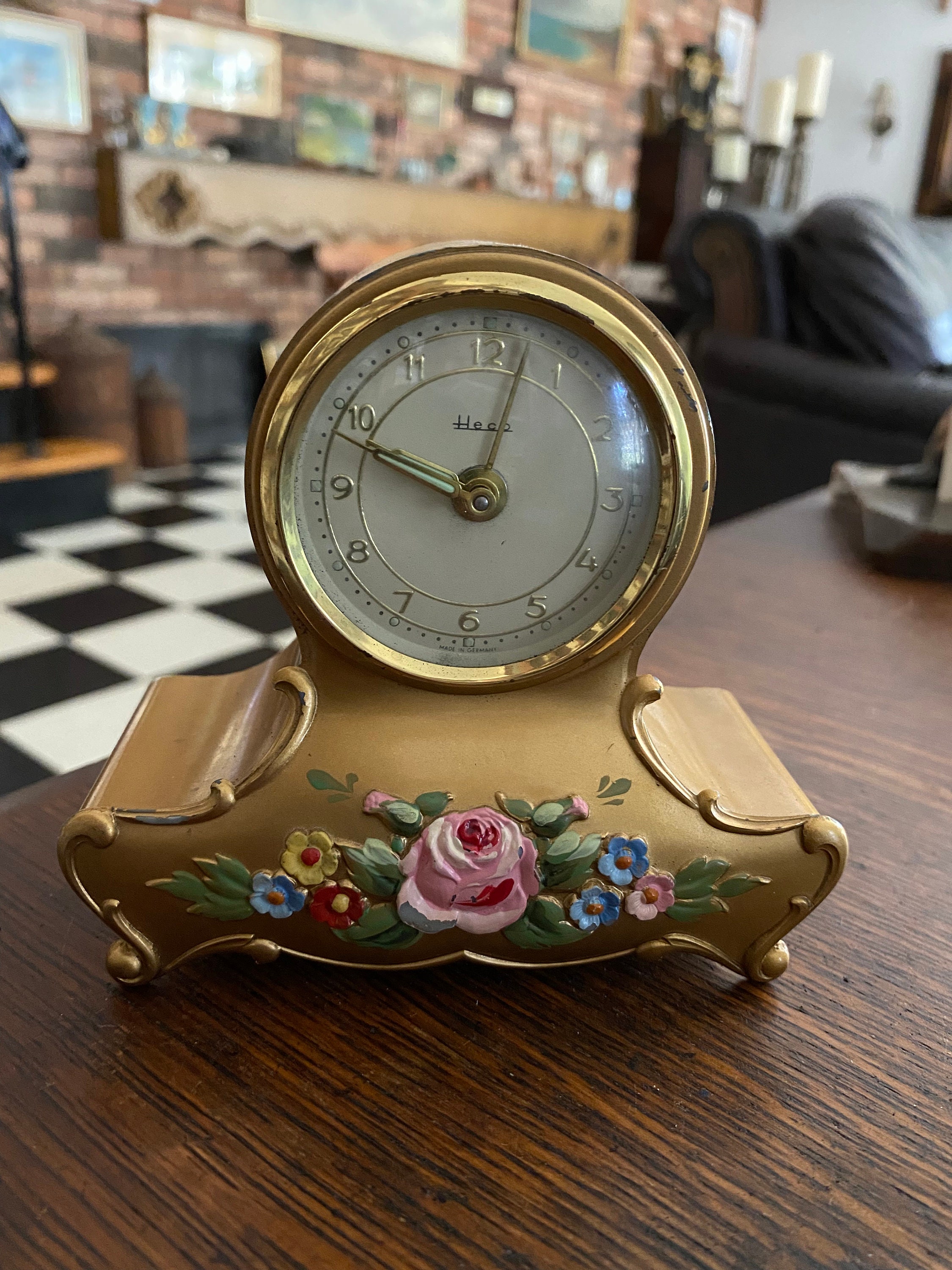 Vintage Heco Alarm Music Box Table Top Clock West Germany Etsy UK