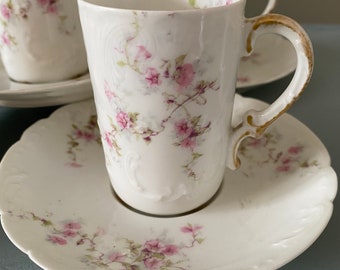 Theodore Haviland Limoges  Demitasse Cup & Saucer0