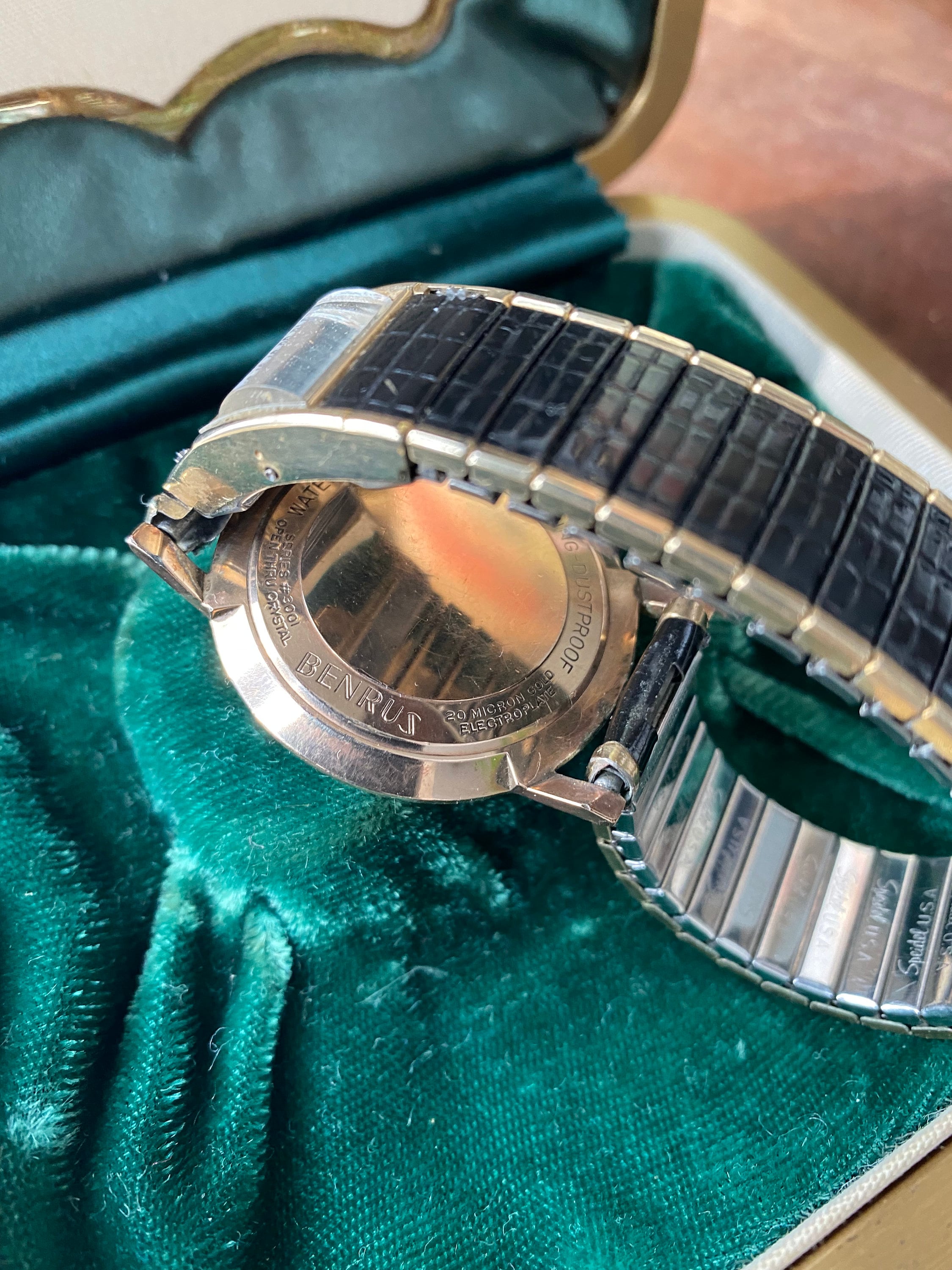 Benrus 20 micron gold watch hotsell