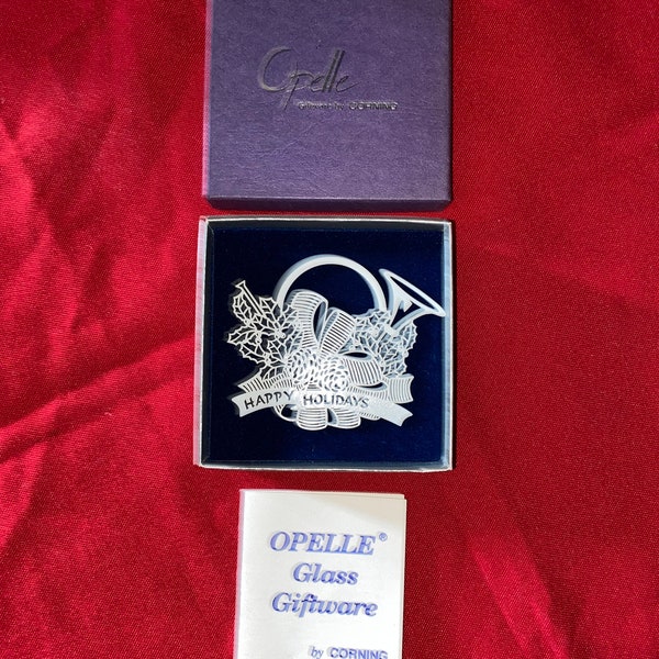 Opelle corning christmas glass snowflake