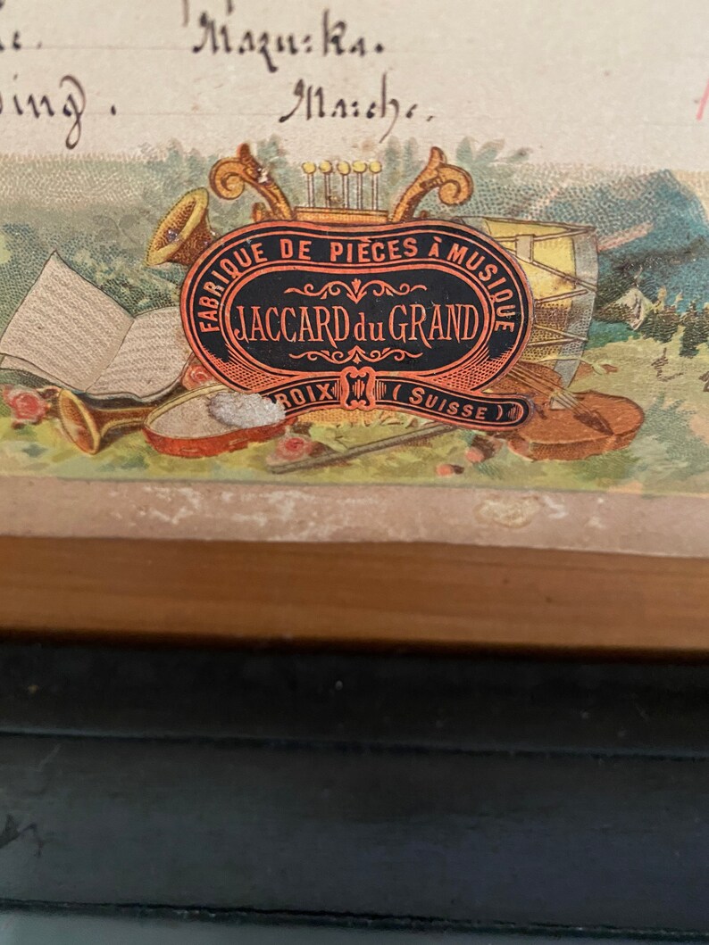 Jaccard Du Grand St. Croix Suisse 12 Airs Fortissimo Cylinder Music Box