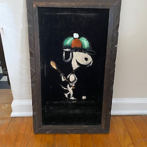 Snoopy Velvet Painting - Etsy