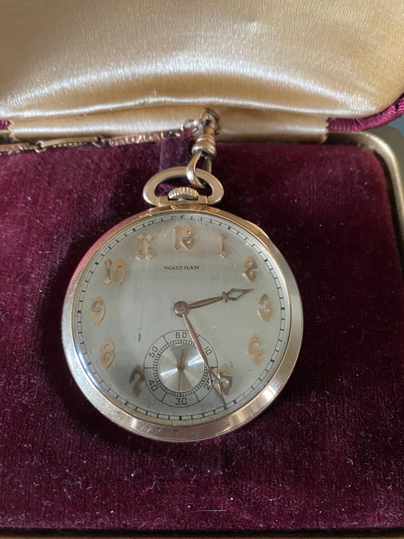 Waltham Colonial Gold Filled 17J Pocket Watch,Chai