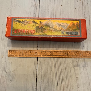 Antique M. Hohner Alpen -Echo Harmonica Box