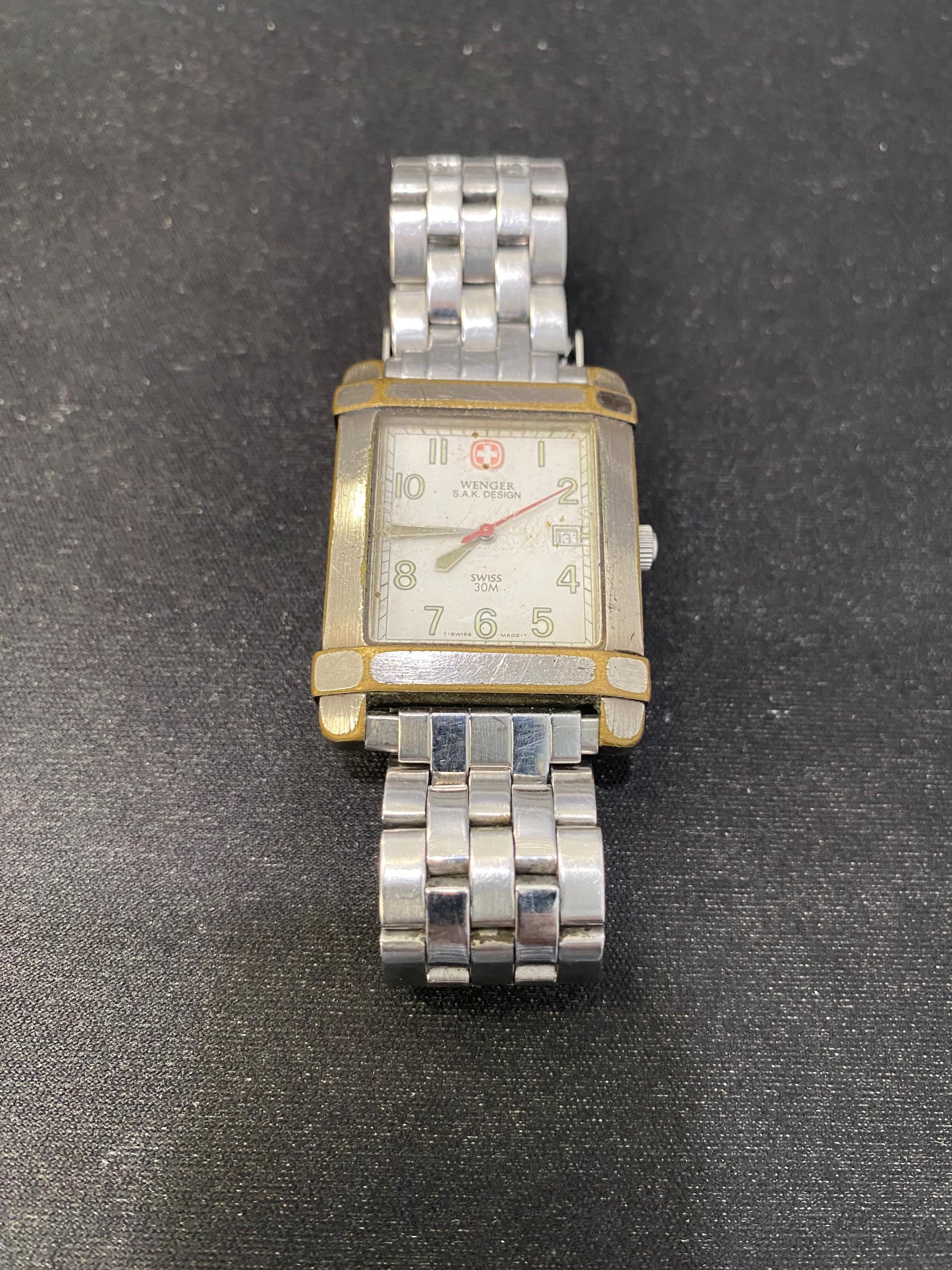 Wenger S.A.K. Design Swiss Army Tank Watch ~ Swiss Quartz Movement