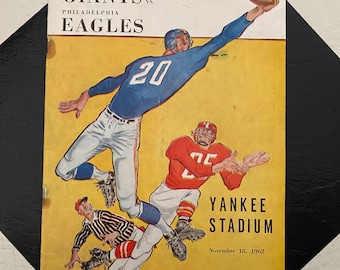 New York Giants vs Philadelphia Eagles 1962 Yankee Stadium Program