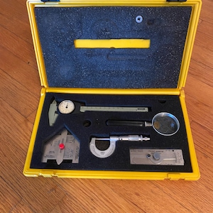G.A.L. Gage American Welshing Society (AWS) Tool Kit in einem gelben Hartschalenkoffer