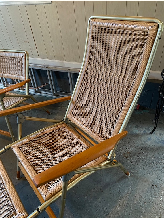 Vintage Mid Century Telescope Furniture Company Rattan Patio Vintage Mid Century Telescope Furniture Company Rattan Patio