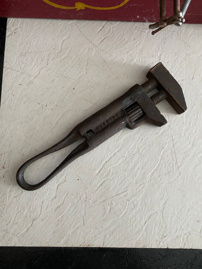 Antique Deering Adjustable (Monkee) Wrench Pat. Sep 97 Antique Deering Adjustable (Monkee) Wrench Pat. Sep 97