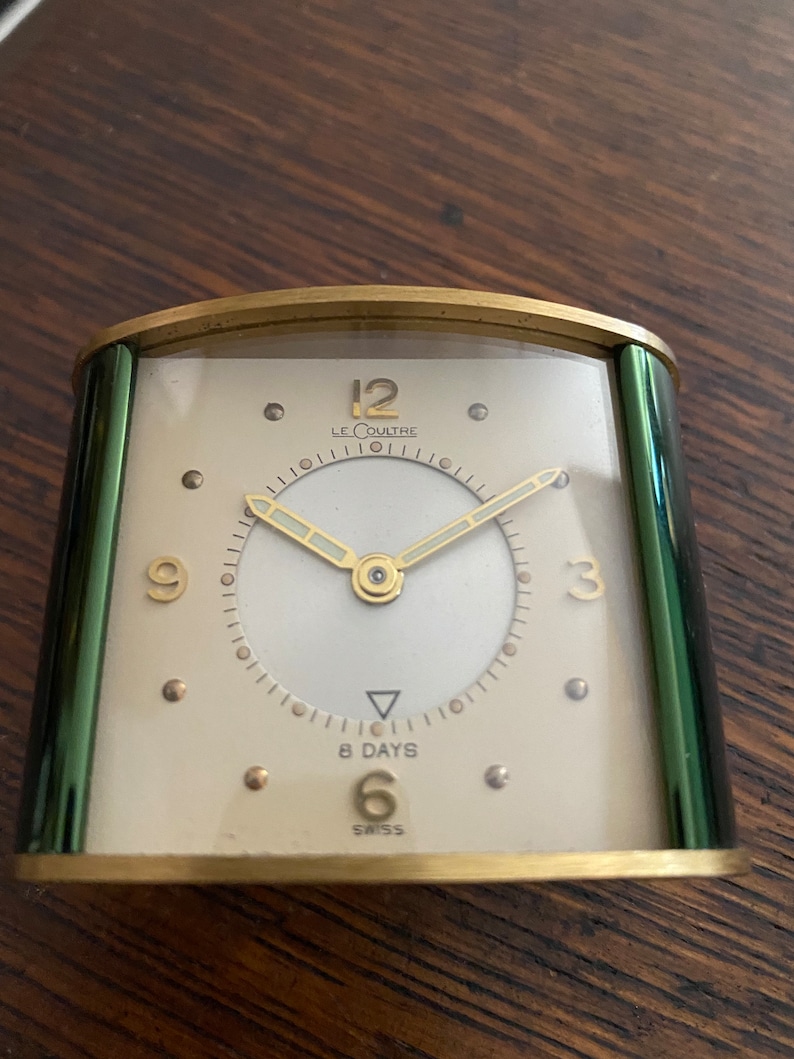 Jaeger Lecoultre 8 Day Alarm Swiss Travel Desk Clock Etsy