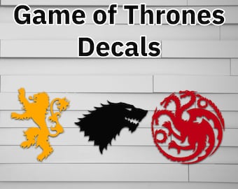 Game of Thrones Logos Vinyl Decal Stickers Stark Targaryen Symbols USA  Seller