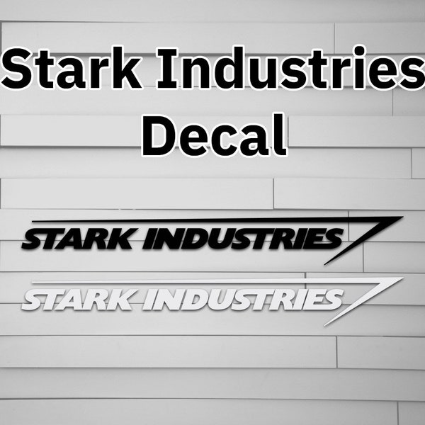 Stark Industries Decal (for Car laptop window tumbler water bottle) logo sticker symbol sci-fi movie tony stark