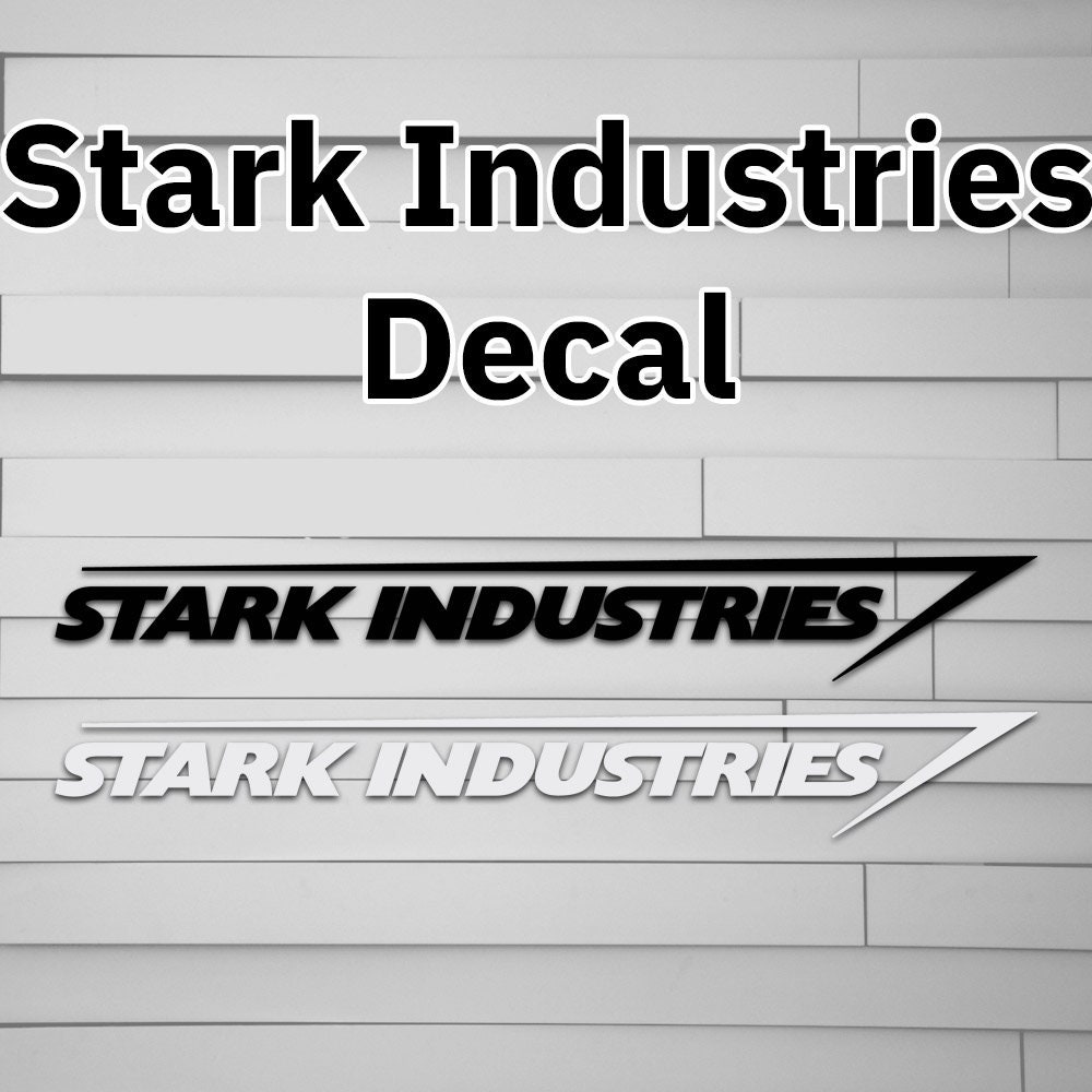 2X Stark Industries Vinyl Decal Sticker Car Window Wall Iron Man Marvel Avengers 
