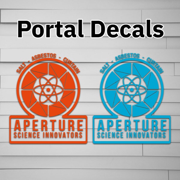 Aperture Science Vinyl Decal (Sticker, Car laptop window tumbler water bottle) video game innovators labs laboratories