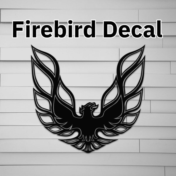 Firebird Vinyl Decal (Sticker, Car, Laptop, Window, Tumbler) pontiac, trans am, GTO