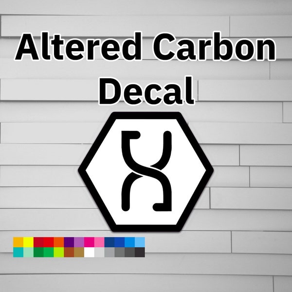 Altered Carbon Decal (vinyl for Car laptop window tumbler water bottle) logo sticker sci-fi stack symbol