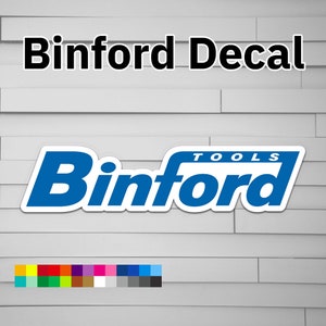 Binford Tools Decal (for Car laptop window tumbler water bottle) logo sticker home improvement
