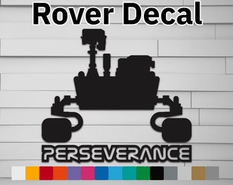 Mars Rover Perseverance Decal Nasa Space Sticker Laptop Macbook Waterbottle Car