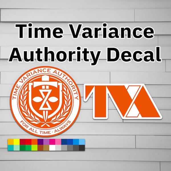 Time Variance Authority Decal (vinyl for Car laptop window tumbler water bottle) sticker TVA symbol company logo