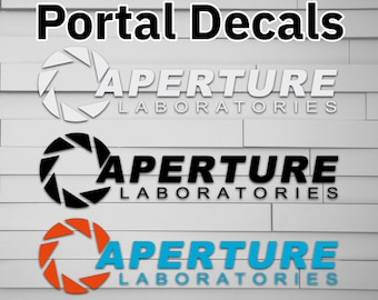 Aperture Laboratories Vinyl Decal (Sticker, Car laptop window tumbler water bottle) video game innovators labs science