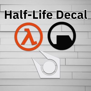 Half Life Vinyl Decal for Car (Black Mesa, Combine) (for laptop window tumbler water bottle computer sticker)