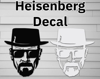 Heisenberg Decal, Sticker, Symbol, Car Decal laptop decal window sticker