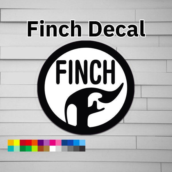 Finch Decal (vinyl for Car laptop window tumbler water bottle) emo screamo post-hardcore drive-thru records